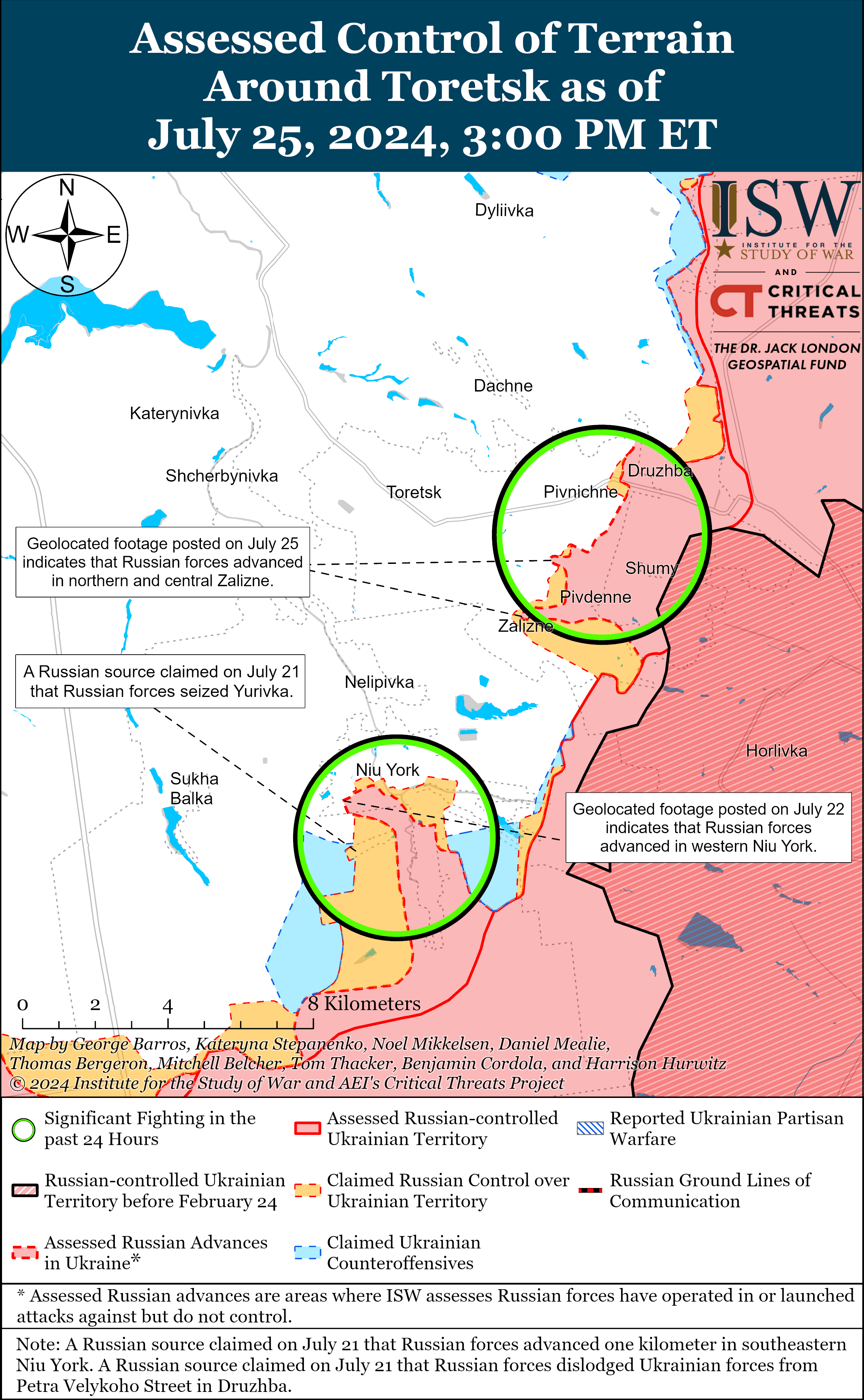 Росіяни просунулися під Харковом, але захоплення Глибокого не підтверджується: карти ISW